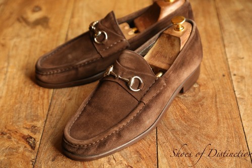 Gucci brown suede - suede, gg
