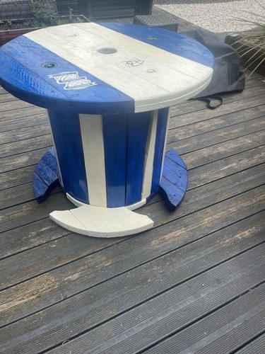 Cable drum cycled to - drum, up-cycled
