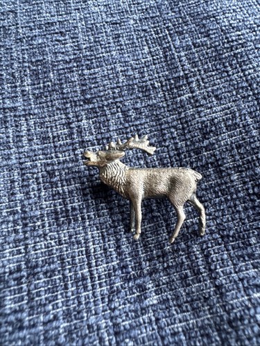 Vintage sterling silver stag - silver,