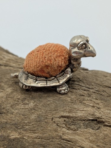 Vintage silver plated tortoise - silver,