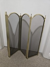 Brass Fire Guard With Four