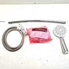 Triton Lucas Olivia Curved Riser Rail Kit Hose Head Chrome/White - Ex Display