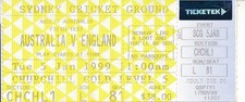 CRICKET TICKET - Australia v