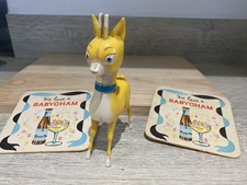Vintage 1960/70’s Plastic BABYCHAM Deer Bambi + 2 Vintage Coasters/Beer Mats