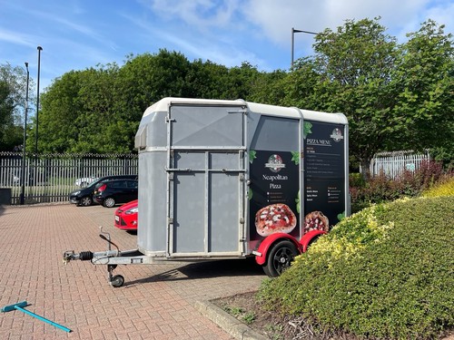 Converted horse box pizza - converted,