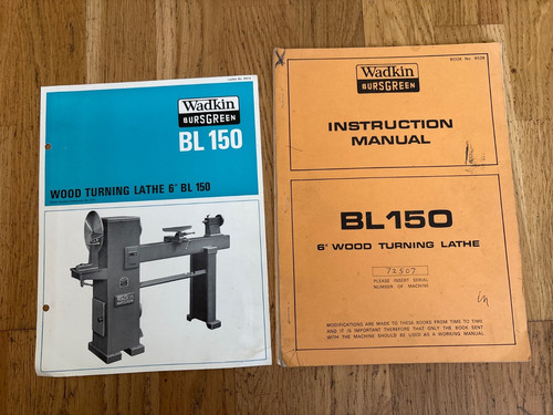 Original wadkin manual and - wadkin,