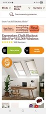 2 White blackout blinds Velux