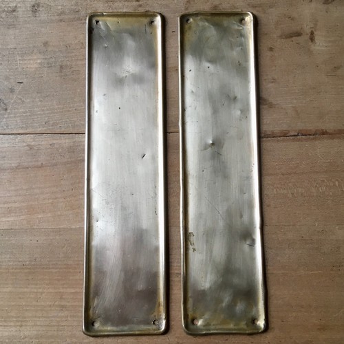 Pair vintage finger plates - of,