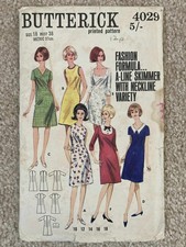 vintage sewing patterns Butterick 4029 Size 18 Uncut