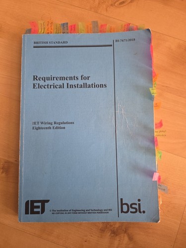 18th edition requirements - -,