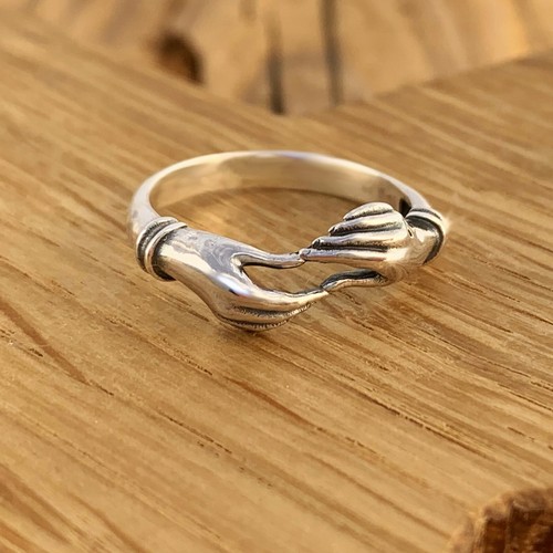 Lovers hands ring victorian - ring,
