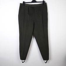 Karntner Loden Breeches Mens W34 L30 Green Military Riding Austrian Wool