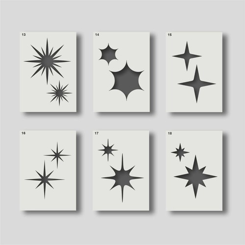 Star stencils for painting