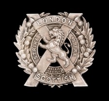 14th London Scottish Cap Badge