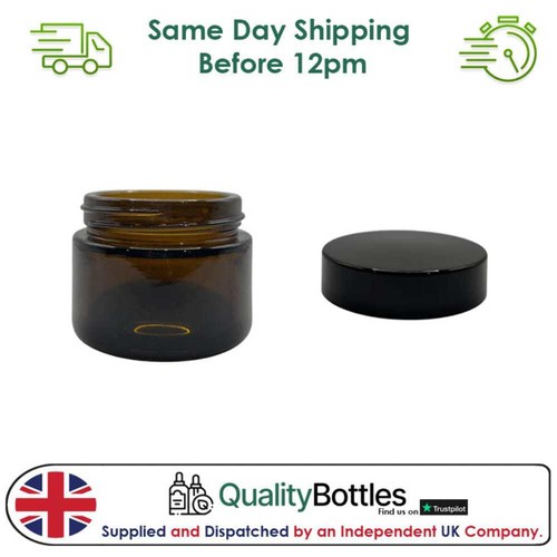 50ml amber glass - amber, with