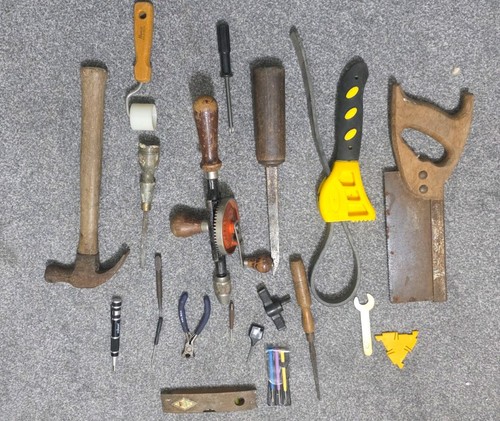 Vintage hand tool lot mixed - hand,