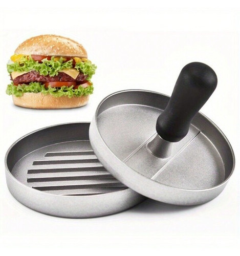 Burger press round stainless - round,