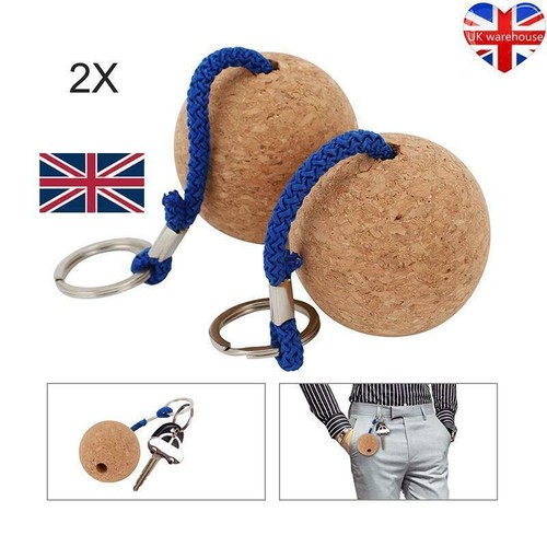 Floating cork ball key - cork,
