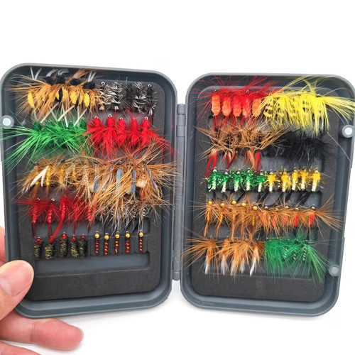 Assorted fly fishing flies - assorted,