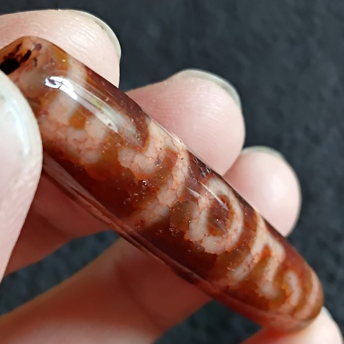 Tibetan agate rare pre - rare, 1800s