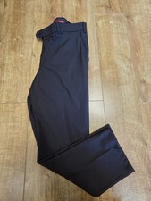 Meyer Monza Mens Blue Smart Stretch Trousers Waist 40 Leg 32 Used Good Condition