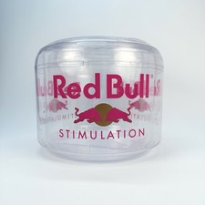 Red Bull Ice Bucket Clear Plastic Counter Top Drinks Cooler 