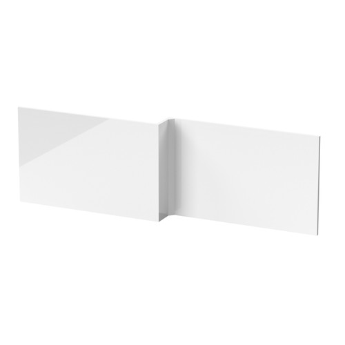 Gloss white shape shower - white, l