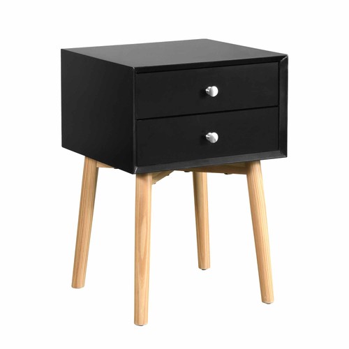 Bedside table with - a, two