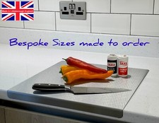 Chopping Board FOLDED Brushed Stainless Steel WORKTOP PROTECTOR Hot Pan Stand