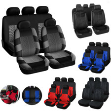 9PCS Full Set Car Seat Covers Front and Rear Covers Set Universal Washable UK