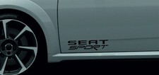 CUSTOM SEAT SPORT CUSTOM DESIGN STICKERS x 2 LEON IBIZA SEAT R S01