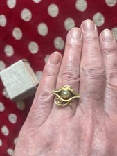 Eye Of Ra Sterling Silver Ring Set With Real Opal Energy Artist Crafted Sz 7 NIB