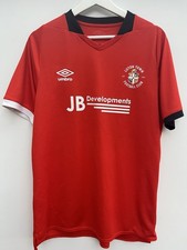 Luton Town 2020/21 Home Football Shirt Umbro Orange Short Sleeve Mens Medium M
