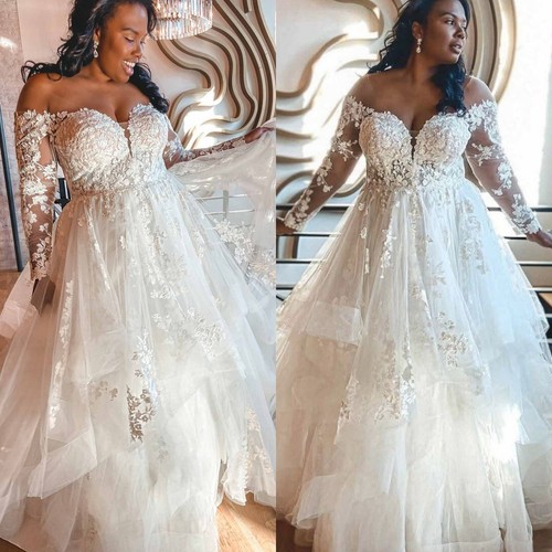 Plus size wedding dresses - dresses, long