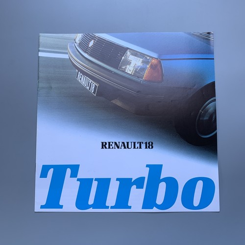 Renault turbo brochure 1980 - renault,
