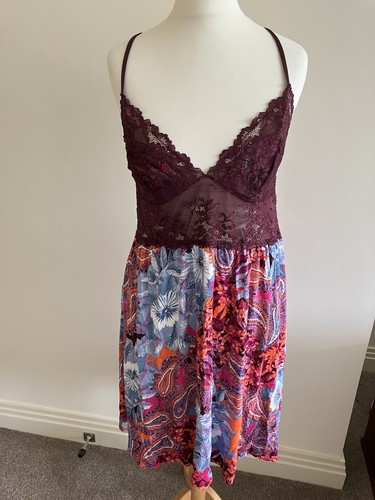 Strappy orange red nightdress - strappy,