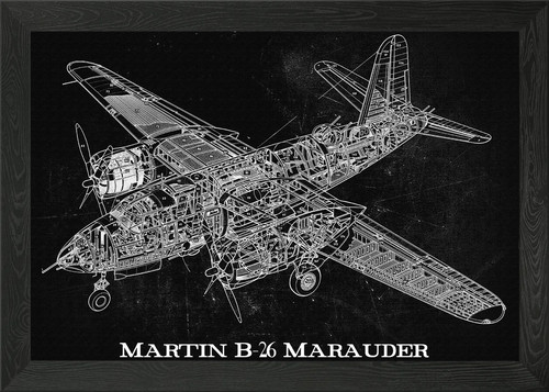 Martin b26 marauder framed - martin,