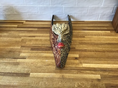 Vintage large hand - , carved