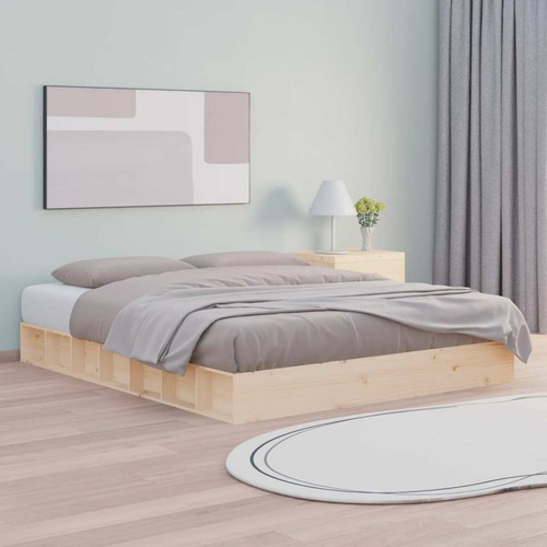 Bed frame solid pine wood - solid,