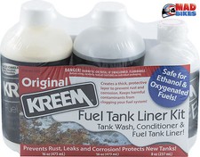 Kreem Fuel / Petrol Tank Sealer, 3 Step Prep & Repair Kit Motorcycle, Motorbike 