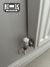 8 x Radiator Valve Caps White