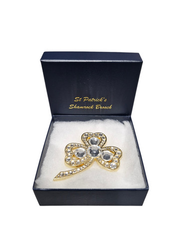 Patrick shamrock brooch - st,