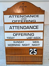 Wood church sign display - church,