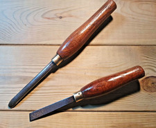 2 x Vintage Wood Turning