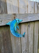 Dolphin Metal Garden Art