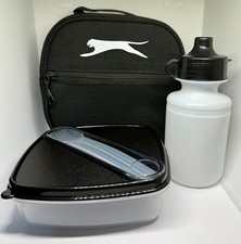 Slazenger Lunch Box Cool Bag Picnic Set with Container Water Bottle Fork & Spoon