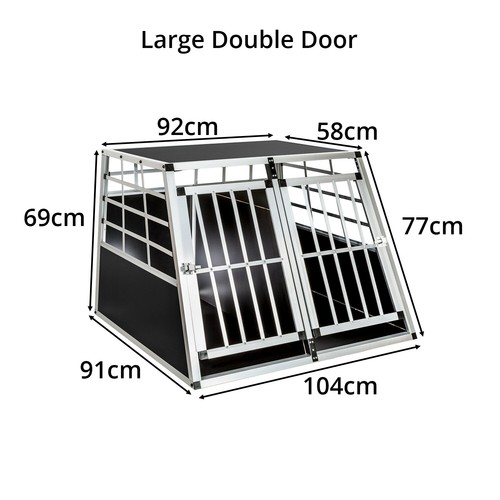 Pet car travel crate - car, aluminium