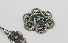 Two Vintage Catherine Popesco France Brooches