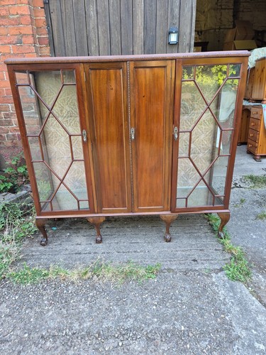 Georgian mahogany display - mahogany,