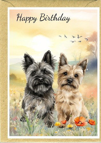 Cairn terrier dog birthday - terrier,